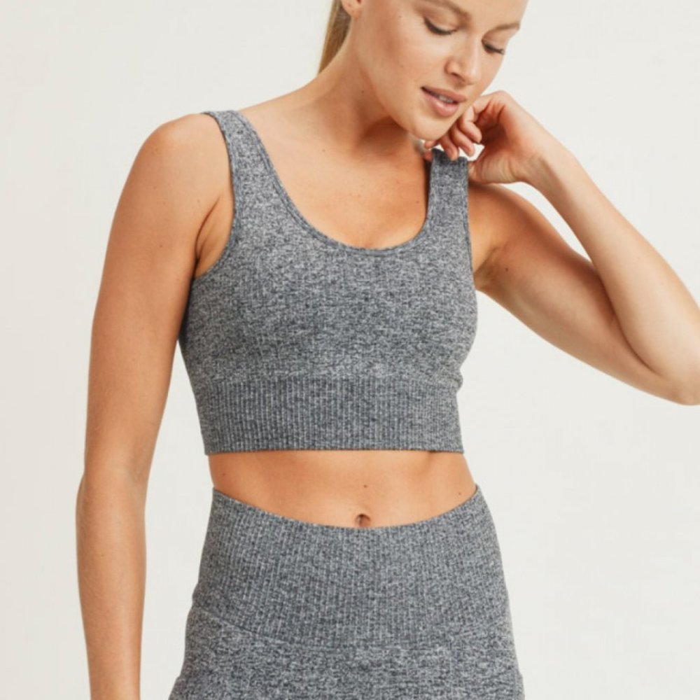 Seamless Heather Sports Bra
